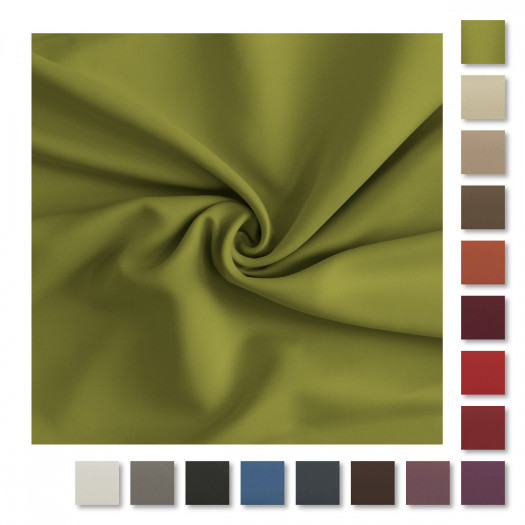 tende oscurante di colore verde per salotto e camera da letto