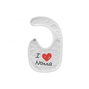 Bavaglini per neonato con su scritto I love nonna