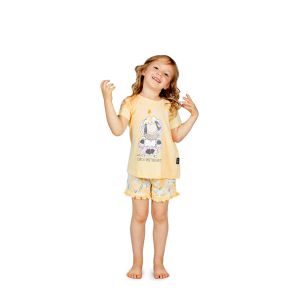 pigiama per bambina happy people mezza manica h4520